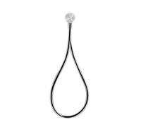 Gessi HI-FI, ensemble coude de raccordement mural 1/2 avec flexible de douche en couleur au choix 1,50 m et douchette anticalcaire, 63099713, Couleur: Laiton antique