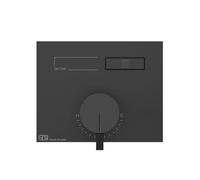 Gessi HI-FI, kit prêt à lemploi pour mitigeur monocommande encastré 1/2 avec commande par bouton-poussoir pour installation horizontale uniquement, 1 sortie, 63061031, Couleur: chrome