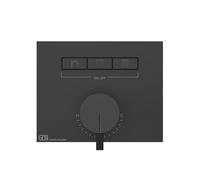 Gessi HI-FI, kit prêt à lemploi pour mitigeur monocommande encastré 1/2 avec commande par bouton-poussoir pour installation horizontale uniquement, 3 sorties séparées, 63081735, Couleur: Bronze chaud
