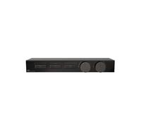 Gessi HI-FI, kit prêt à monter pour thermostat haute performance 3/4, commande par bouton-poussoir, tablette en verre de sécurité trempé noir, montage horizontal avec 3 sorties séparées, 63024706, Cou