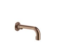 Gessi Inciso bec de baignoire mural avec un raccord 1/2, pour mitigeur séparé, saillie 190 mm, 58103708, Couleur: Cuivre brossé PVD