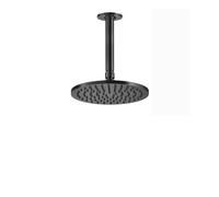 Gessi Inciso douche de tête anticalcaire D200 mm, avec joint et bras de plafond 213 mm, 1/2 connexion, 58152735, Couleur: Bronze chaud PVD