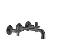 Gessi Inciso+ kit couleur pour mitigeur lavabo 2 mains, avec bec 190-210 mm, sans garniture découlement, 58190299, Couleur: Noir XL