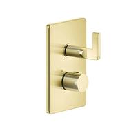 Gessi Inciso Set de montage final pour douche, pour thermostat encastré, cartouche de déviation 3 voies on-off, pour UPK 09269, 58136246, Couleur: PVD or