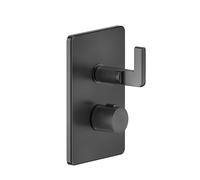 Gessi Inciso Set de montage final pour douche, pour thermostat encastré, cartouche de déviation 3 voies on-off, pour UPK 09269, 58136299, Couleur: Noir XL