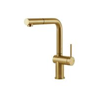 Gessi INEDITO Monogetto Gold Brushed PVD - 60433#716 Mitigeur Ãvier | Or brossÃ© PVD, Bec monogicler fixe, DÃ©bit rÃ©duit Ã©conomie eau