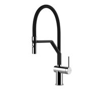 Gessi INEDITO Semiprofessionale Black Metal Brushed PVD - 60429#707 Mitigeur Ãvier | MÃ©tal noir brossÃ© PVD, Bec semi-professionnel double fonction, Hauteur bec 250 mm