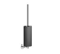 Gessi Ingranaggio, ensemble de brosses de toilettes pour montage mural, récipient noir mat, 63820707, Couleur: Métal noir brossé PVD
