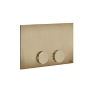Gessi Ingranaggio Plaques de fixation pour Tece (Teceprofil et Tecebox), 54641726, Couleur: Bronze chaud brossé PVD