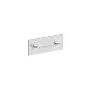 Gessi Ingranaggio, porte-serviettes 300mm pour montage sur une paroi en verre de 8-10mm dépaisseur 2x2 trous de 10mm sur la paroi en verre, 63924735, Couleur: Bronze chaud PVD