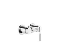 Gessi Ingranaggio set prêt à poser mélangeur monocommande pour bain/douche, rosaces rondes, avec cartouche inverseur 2 voies, 63580726, Couleur: Bronze chaud brossé PVD