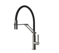 Gessi OFFICINE Semiprofessionale Warm Bronze Brushed PVD - 60055#726 Mitigeur Ãvier | Bronze chaud brossÃ© PVD, Bec semi-professionnel double fonction, Hauteur bec 250 mm