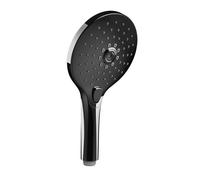 Gessi Origini Douchette anticalcaire, avec sélecteur à bouton-poussoir, 3 jets, 47351706, Couleur: Métal noir PVD