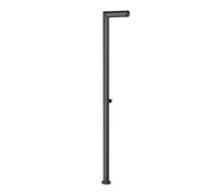 Gessi Outdoor Set de montage final G01 rond, pour douche extérieure, 1-voies, 63201299, Couleur: Noir XL