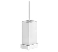 Gessi Rettangolo accessoires ensemble de brosses de toilette murales, cuvette blanche, 20819706, Couleur: Métal noir PVD