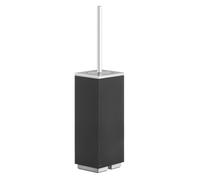 Gessi Rettangolo accessoires ensemble de brosses de toilettes à piédestal, récipient noir, 20844706, Couleur: Métal noir PVD