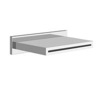 Gessi Rettangolo entrée de cascade 1/2 fermée, pour montage mural, avec fonctionnement séparé, 20293187, Couleur: Bronze antique
