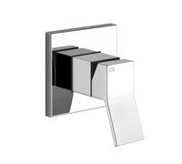 Gessi Rettangolo K, kit prêt à poser pour mitigeur monocommande, 1 voie, sortie par le haut. pour corps encastré, 735, 53109706, Couleur: Métal noir PVD