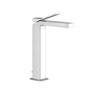 Gessi Rettangolo K lave-mains, mitigeur monocommande version haute 248 mm, avec vidage automatique, saillie 128 mm, 53005299, Couleur: Noir XL