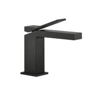Gessi Rettangolo K mélangeur monocommande de lavabo, sans vidage, saillie 128 mm, 53002299, Couleur: Noir XL