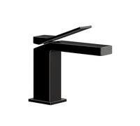 Gessi Rettangolo K mélangeur monocommande de lavabo, sans vidage, saillie 128 mm, 53002706, Couleur: Métal noir PVD