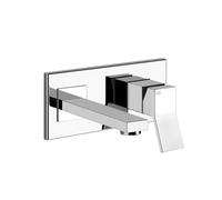Gessi Rettangolo K, mitigeur monocommande de lavabo prêt à poser avec bec fixe, sans garniture mécanique, saillie 147 mm, 735, 53089299, Couleur: Noir XL