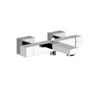 Gessi Rettangolo K, thermostat de bain en saillie, inverseur automatique bain/douche, 20111149, Couleur: Optique Finox