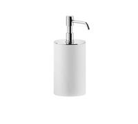 Gessi Rilievo, distributeur de savon version sur pied, gobelet blanc mat, 59537706, Couleur: Métal noir PVD