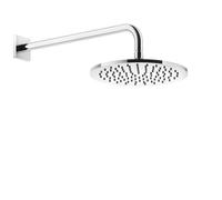 Gessi Rilievo, douche de tête anticalcaire D250 mm, avec joint et support mural, 1/2 raccordement, 59148030, Couleur: PVD de cuivre