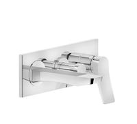 Gessi Rilievo, kit prêt à poser pour mitigeur monocommande, bec de baignoire fixe et inverseur 2 voies, 59139279, Couleur: Blanc CN