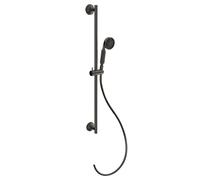 Gessi Venti20 Barre de douche avec support coudé, avec support de douche pivotant, montage mural, 1 jet, raccord 1/2, 65143707, Couleur: PVD