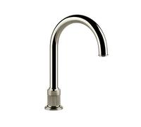 Gessi Venti20 Bec déverseur pour lavabo, pour capteur séparé du mitigeur, saillie 172mm, hauteur 281mm, montage sur table, 65025720, Couleur: Nickel PVD