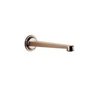 Gessi Venti20 Bec déverseur pour lavabo, pour capteur séparé du mitigeur, saillie 201mm, raccord 1/2, montage mural, 65102030, Couleur: PVD de cuivre