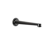 Gessi Venti20 Bec déverseur pour lavabo, pour capteur séparé du mitigeur, saillie 243mm, raccord 1/2, montage mural, 65101706, Couleur: Métal noir PVD