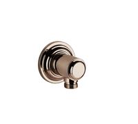 Gessi Venti20 Coude de raccordement mural sans support de douche, raccord 1/2, montage mural, 65169030, Couleur: PVD de cuivre