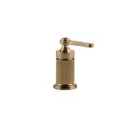 Gessi Venti20 Mitigeur de baignoire, pour écoulement séparé, perçage min. 38mm, montage sur bord de baignoire ou sur plage de carrelage, 65044726, Couleur: Bronze chaud brossé PVD