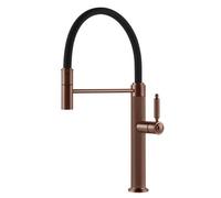 Gessi VENTI20 Semiprofessionale Copper Brushed PVD - 60634#708 Mitigeur Ãvier | Cuivre brossÃ© PVD, Bec semi-professionnel double fonction, Hauteur bec 250 mm