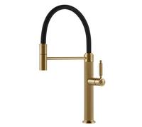 Gessi VENTI20 Semiprofessionale Gold Brushed PVD - 60634#716 Mitigeur Ãvier | Or brossÃ© PVD, Bec semi-professionnel double fonction, Hauteur bec 250 mm