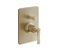 Gessi Venti20 Set de finition Mitigeur bain/douche, pour bec séparé, 2 voies, cartouche D35mm, montage mural, 65079726, Couleur: Bronze chaud brossé PVD