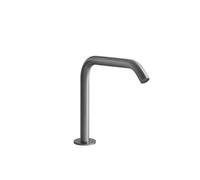 Gessi316 Flessa bec de lavabo sur colonne avec raccord 1/2, hauteur=160 mm x saillie 156 mm, 54091707, Couleur: Métal noir brossé PVD