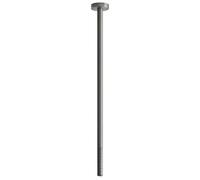 Gessi316 Intreccio bec plafond pour lavabo 1/2 combinable, avec mitigeur ou capteur, longueur personnalisée, 54196239, Couleur: Acier inoxydable brossé mat