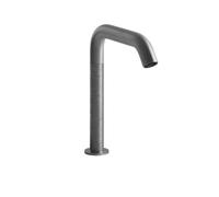 Gessi316 Meccanica, bec de lavabo à commande électronique sans contact, capteur intégré sur laérateur, saillie 154mm, version supérieure 230mm, 54280707, Couleur: Métal noir brossé PVD