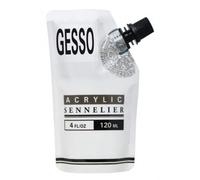 Gesso - Blanc - Apprêt Pour Peinture Acrylique - Sennelier - Sachet De 120ml
