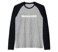 Gestionnaire Blanc uni Grand imprimé pour Le Travail Bureau Professionnel Manche Raglan