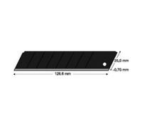 Gesutra LUTZ BLADES Lame à casser noire 25 mm, paquet de 10 pièces Quantité:1