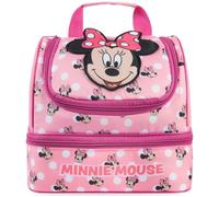 Get Trend 3D Minnie Mouse Sac Isotherme Repas Enfant Fille, Double Compartiment Lunch Bag Isotherme avec Poignée et Fermeture Eclair, pour École, Sortie ou Pique Nique,Cadeau Fille(Rose Minnie Mouse)