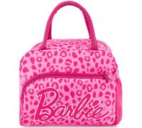 Get Trend Barbie Sac Isotherme Repas Fille, Lunch Tote Bag avec Fermeture Eclair, Porte Bouteille, Poignées et Poche Avant, pour École Sortie ou Pique Nique, Cadeau Fille (Rose Barbie)