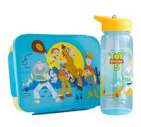 Get Trend Bob L'éponge Set Boite Repas et Gourde Enfant Fille, 1.75 L Bento Lunch Box avec Compartiments et 640 ML Sans BPA Gourde avec Paille, École ou Pique Nique, Cadeau Fille (Multi Toy Story)
