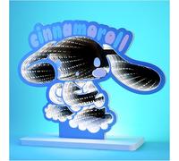 Get Trend Cinnamoroll Sanrio Lampe LED 3D, Miroir Infini Kawaii à Brancher en USB, Décoration Chambre et Maison, Veilleuse Anime, Cadeau pour Elle (Multi Cinnamoroll)