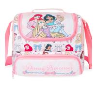 Get Trend Disney Princesse Sac Isotherme Repas Enfant Fille, Double Compartiment Lunch Bag Isotherme avec Sangle Réglable et Fermeture Eclair, École, Sortie ou Pique Nique Cadeau Fille(Rose Princess)
